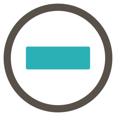 Düz yuvarlak vektör simge