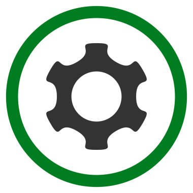 Vites düz yuvarlak vektör simgesi