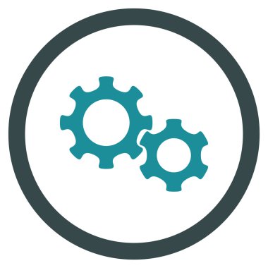 Vites düz yuvarlak vektör simgesi