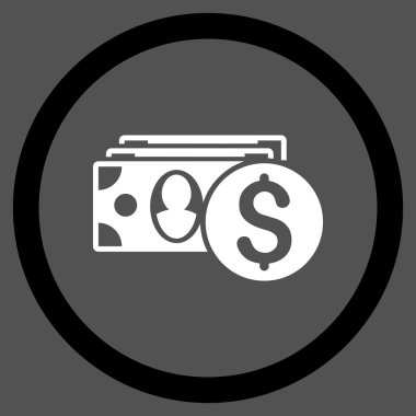 Nakit düz yuvarlak vektör simgesi