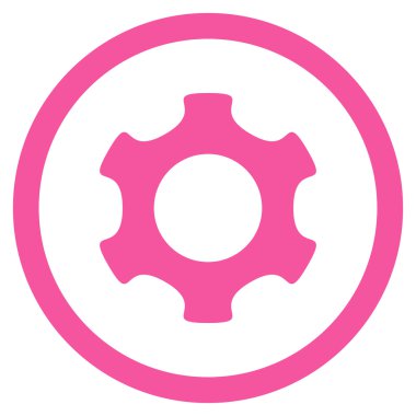 Vites düz yuvarlak vektör simgesi