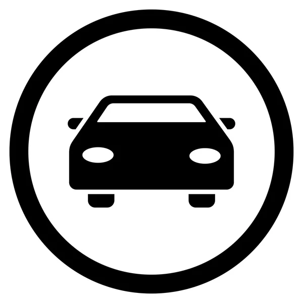 Auto flach abgerundete Vektor-Symbol — Stockvektor