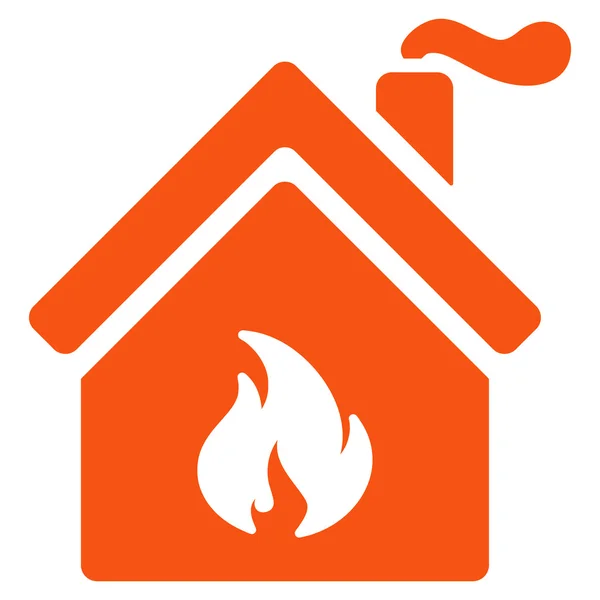 Küchenbrand Wohnung Vektor Symbol — Stockvektor