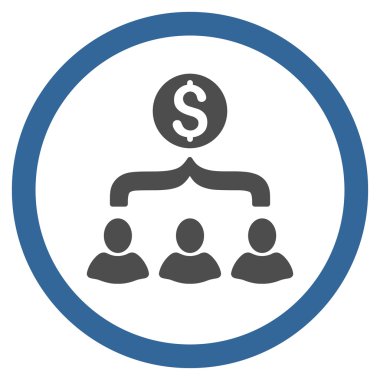 Satış Huni düz yuvarlak vektör simgesi