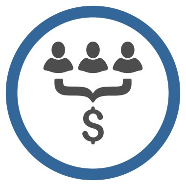 Satış filtre düz yuvarlak vektör simgesi