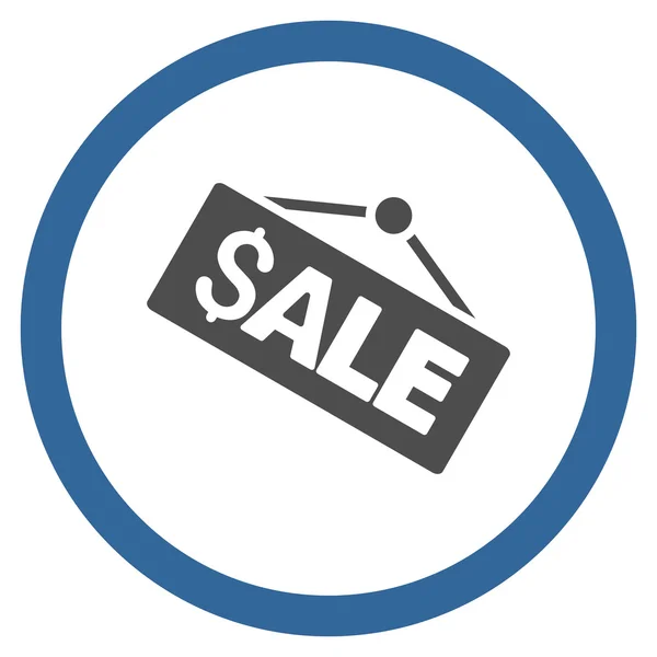 Sale Signboard Flat Rounded Vector Icon — Stock Vector