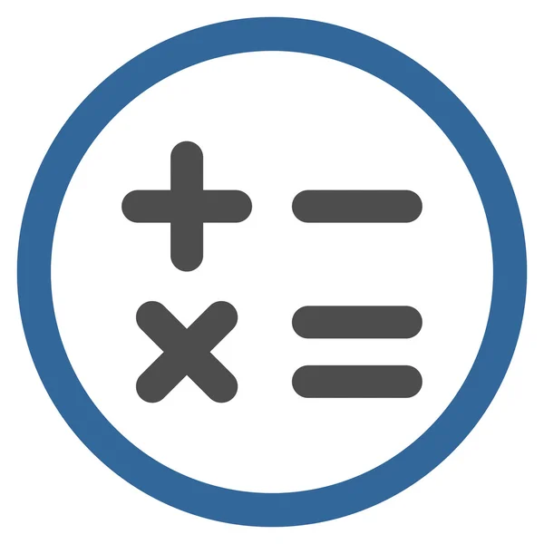 Kalkulačka plochý zaoblený vektorové ikony — Stockový vektor