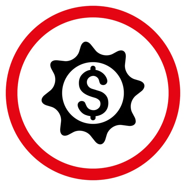 Icône vectorielle arrondie plate de sceau d'argent — Image vectorielle