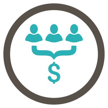 Satış filtre düz yuvarlak vektör simgesi