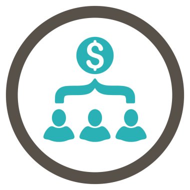 Satış Huni düz yuvarlak vektör simgesi