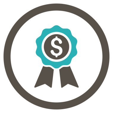 İş Ödülü yuvarlak vektör simgesi