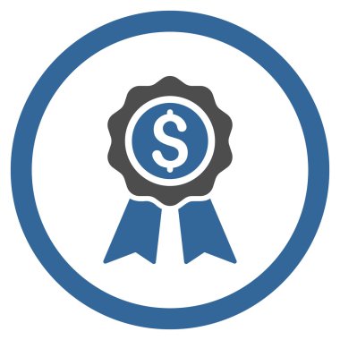 İş Ödülü yuvarlak vektör simgesi