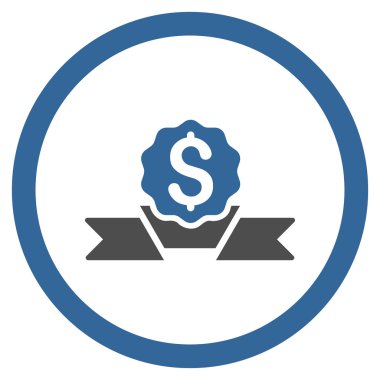 Doları ödül yuvarlak vektör simgesi