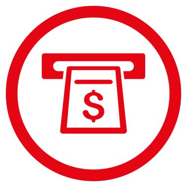 Para yuvarlak vektör simgesi