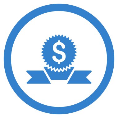 Bankacılık Ödülü yuvarlak vektör simgesi