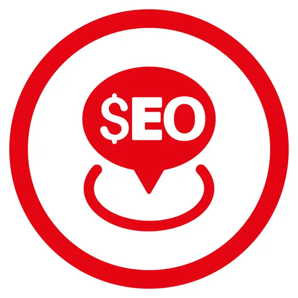 SEO Geotargeting rundade vektor symbol — Stock vektor