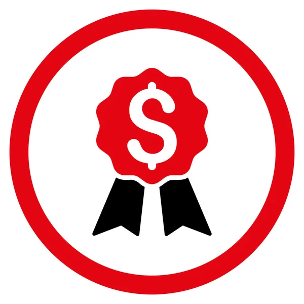 Banking Award wektor zaokrąglona ikona — Wektor stockowy