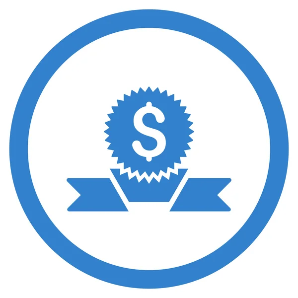 Banking Award afgeronde Vector Icon — Stockvector