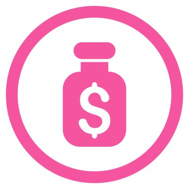 İş çare vektör simge yuvarlak