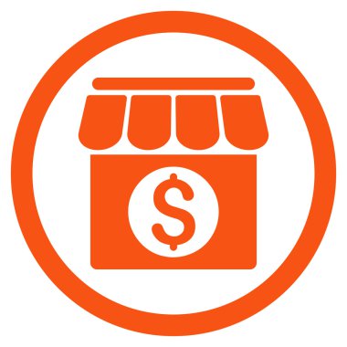 Piyasa geliştirme yuvarlak vektör simgesi