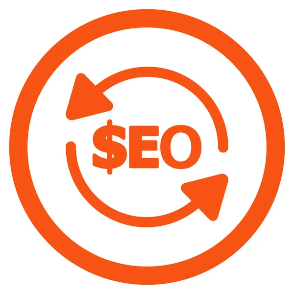 Actualizar Seo redondeado icono del vector — Vector de stock