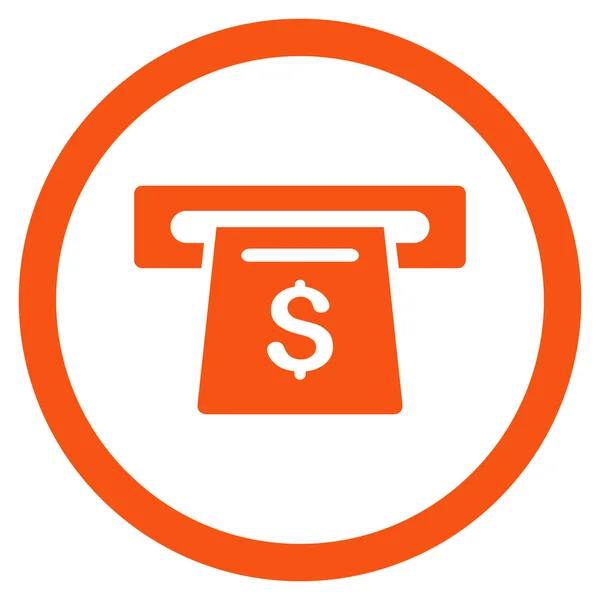 Płatności szczelina wektor zaokrąglona ikona — Wektor stockowy