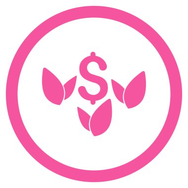 Tarım başlangıç yuvarlak vektör simgesi