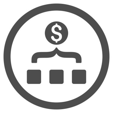 Para Toplayıcı Yuvarlak Vektör Simgesi