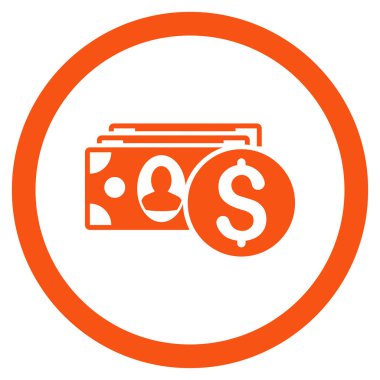 Nakit yuvarlak vektör simgesi