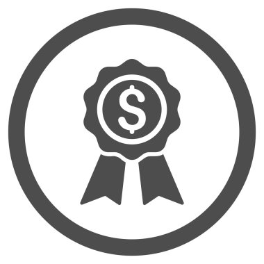 İş Ödülü yuvarlak vektör simgesi