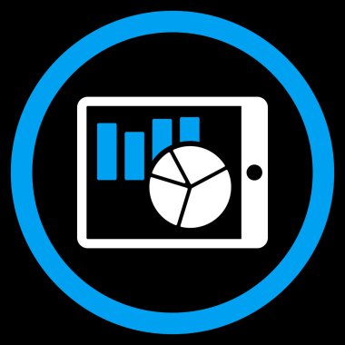 Pda yuvarlak vektör simge listeleri