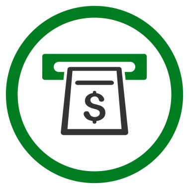 Para yuvarlak vektör simgesi