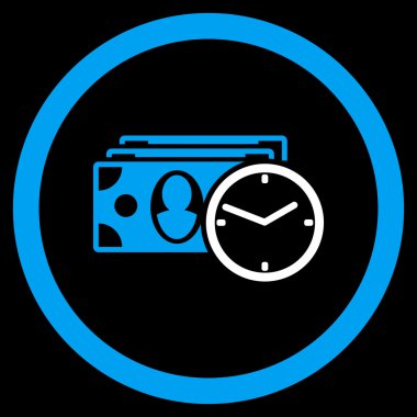 Nakit kredi vektör simge yuvarlak