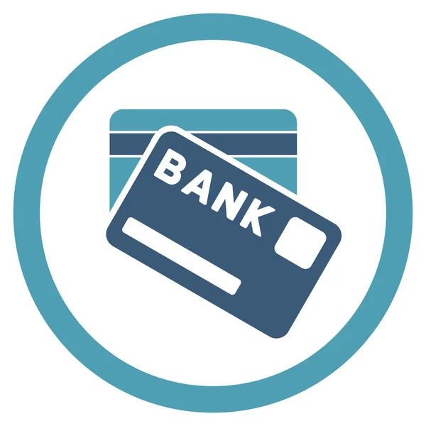 Bank Cards Rounded Vector Icon — Stock Vector