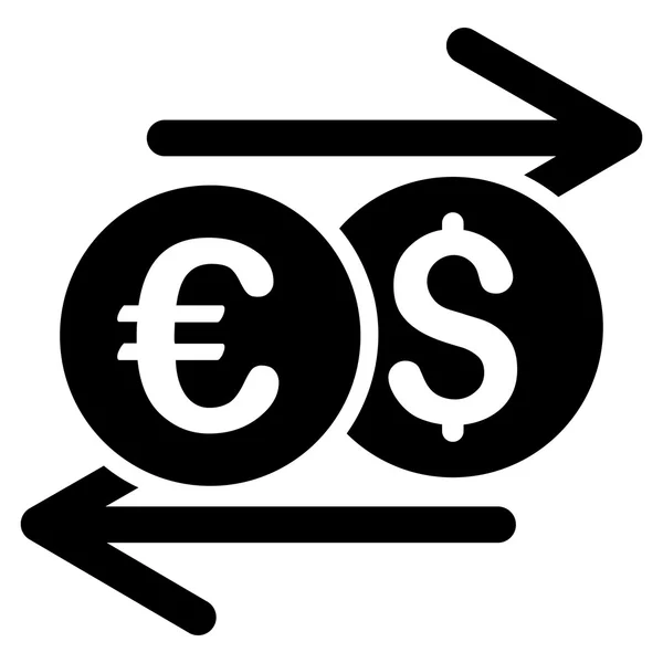 Valuta átváltási lapos Vector Icon — Stock Vector