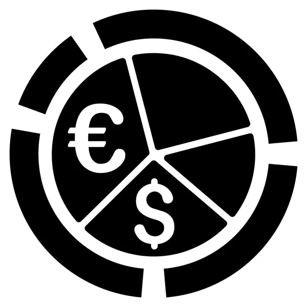 通貨図平面ベクトル アイコン — ストックベクタ