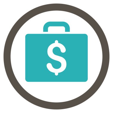 Büyük düz yuvarlak vektör simge muhasebe