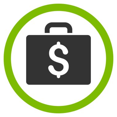 Büyük düz yuvarlak vektör simge muhasebe