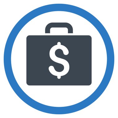 Büyük düz yuvarlak vektör simge muhasebe