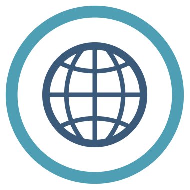 Düz yuvarlak vektör simge