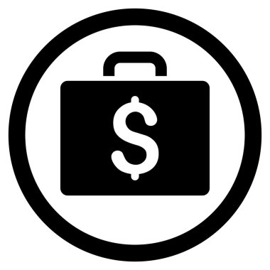 Büyük düz yuvarlak vektör simge muhasebe