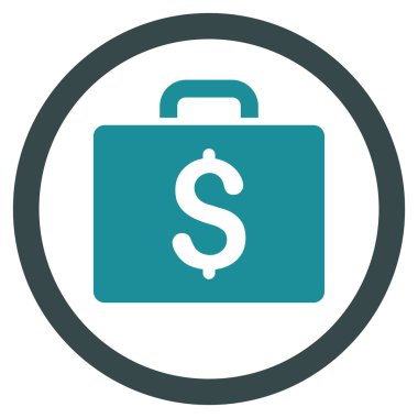 Büyük düz yuvarlak vektör simge muhasebe