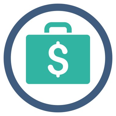 Büyük düz yuvarlak vektör simge muhasebe