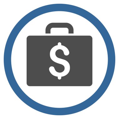 Büyük düz yuvarlak vektör simge muhasebe