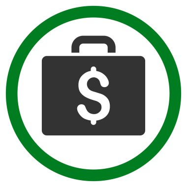 Büyük düz yuvarlak vektör simge muhasebe