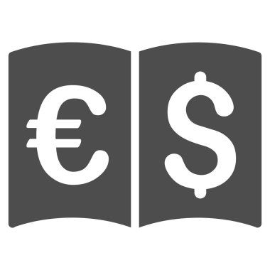 Uluslararası katalog düz vektör simgesi