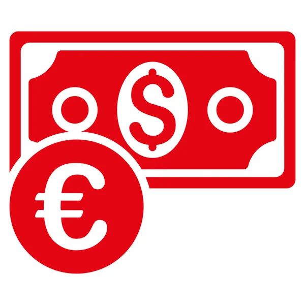 Valuta készpénzben lapos Vector Icon — Stock Vector