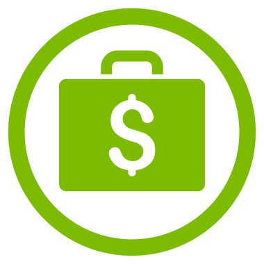 Büyük düz yuvarlak vektör simge muhasebe