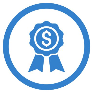 İş Ödülü yuvarlak vektör simgesi