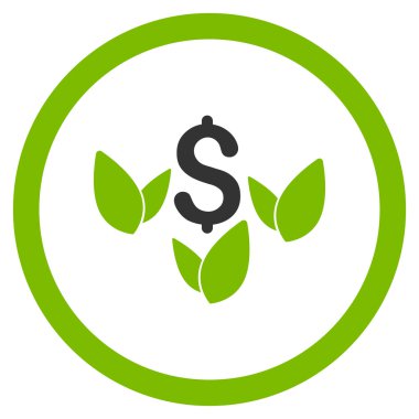 Tarım başlangıç yuvarlak vektör simgesi